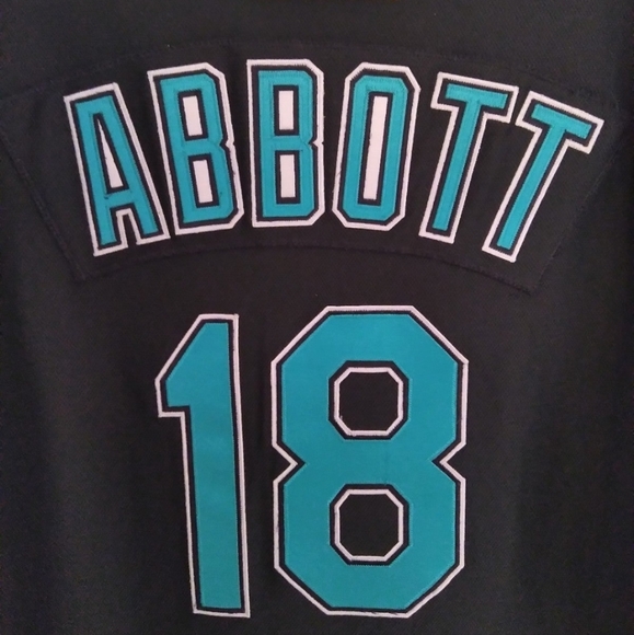 Miami Marlins Jeff Abbott Game Worn Jersey - Picture 7 of 8